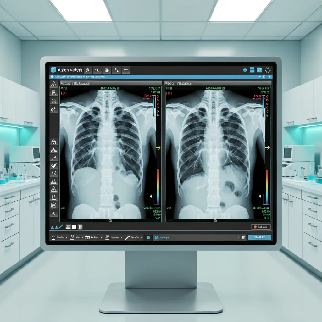 Radiographic analysis display